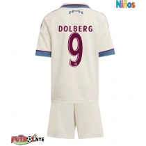 Camiseta Ajax Kasper Dolberg #9 Tercera Equipación para niños 2025-26 manga corta (+ pantalones cortos)